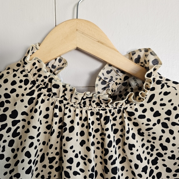 Anga Fashion Leopard Print blouse Size L - Picture 6 of 8